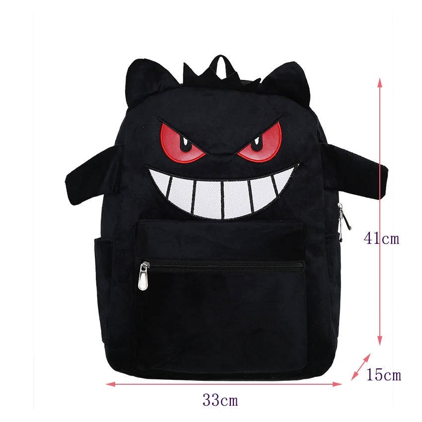 New Fashion Women's Backpack — High-Quality Large Capacity Computer Bag with Cartoon Pattern, Soft Fabric Shoulder Handbag
