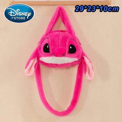 Disney Blue Stitch Plush Backpack – Large-Capacity Cartoon Bag for Kids & Kindergarten Gift