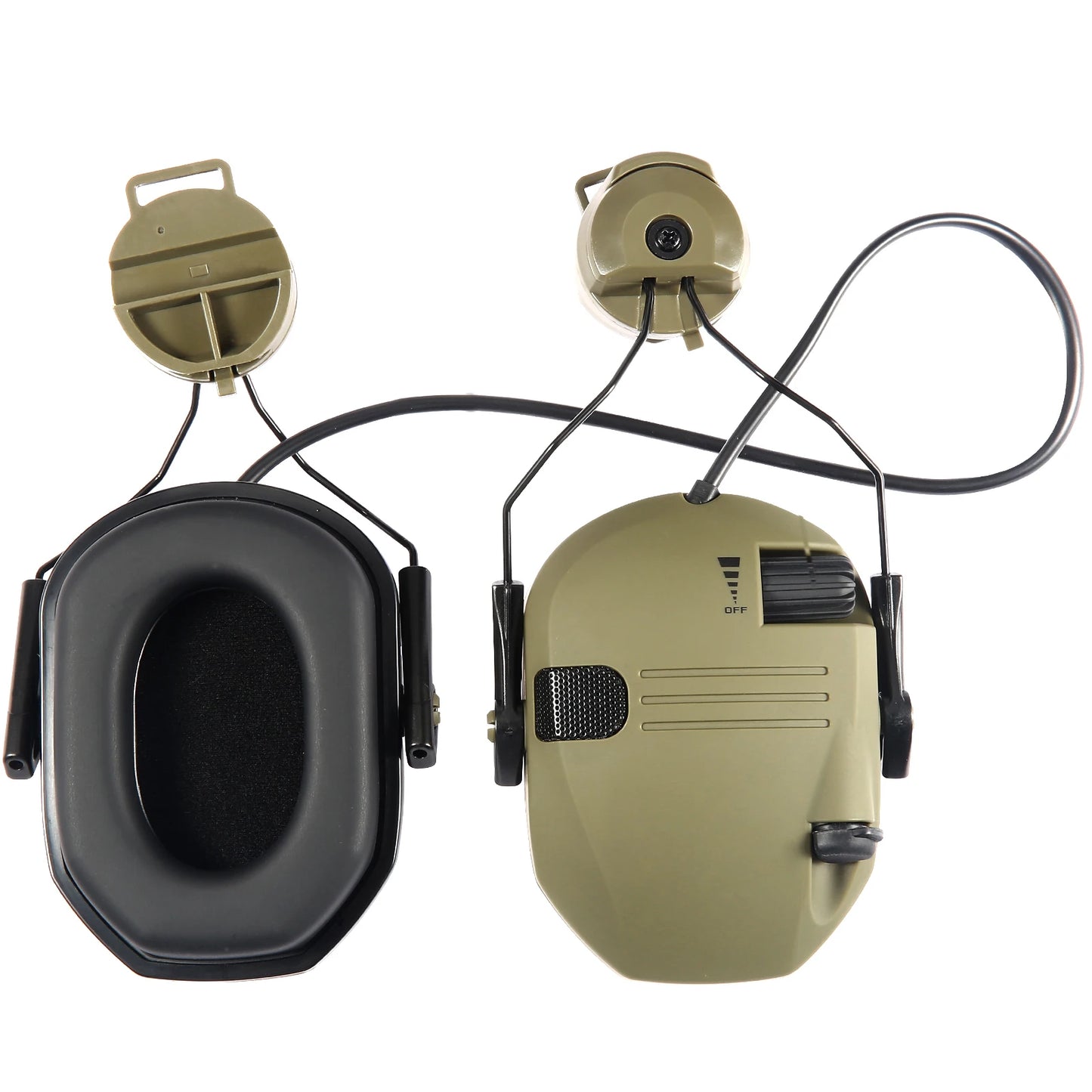WK Tactical Electronic Shooting Earmuff – New Generation Noise-Reducing Headphones, NRR 23dB Helmet Version