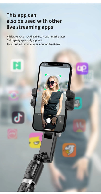 360° Rotation Gimbal Stabilizer & Selfie Stick – Tripod for iPhone & Smartphone Live Photography