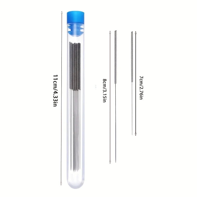 10-Piece Stainless Steel Cleaning Nozzle Kit - 3D Printer, Gas Stove, Shower & Window Cleaning Tools