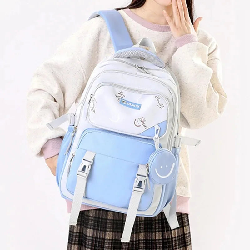 Girls Elementary School Backpack (Ages 7–12) – Primary Student Bookbag for Teens & Kids, Lightweight Shoulder School Bag