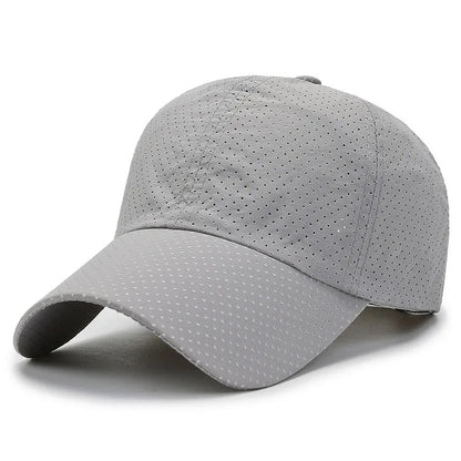 Quick Dry Mesh Sports Cap - Breathable Sun Hat for Running, Golf, Tennis, Jogging & Outdoor Activities