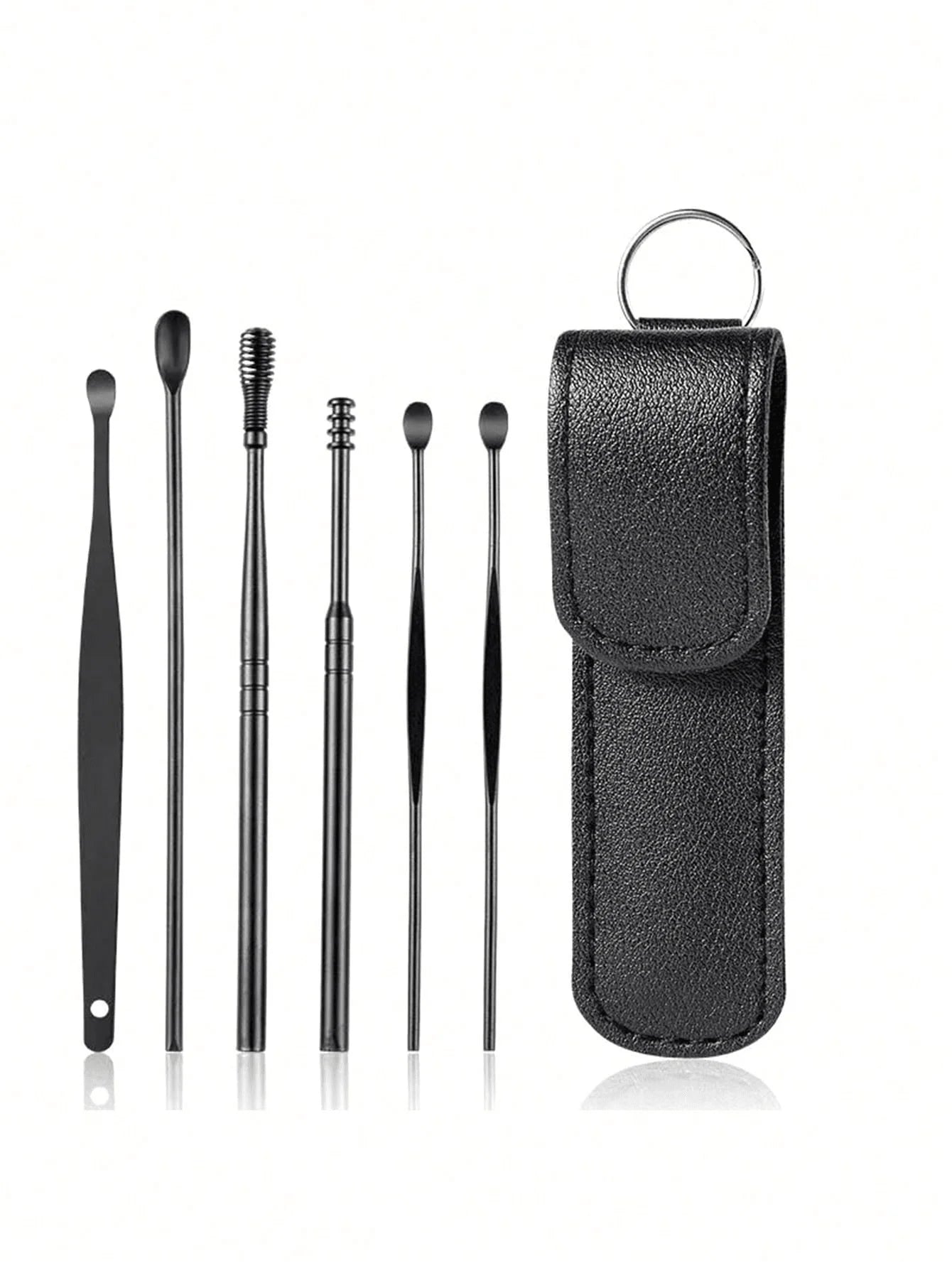 Stainless Steel Ear Cleaning Tool Kit – Ear Pick & Earwax Remover with Storage Bag