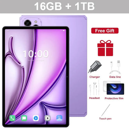 2025 Original Pad 16 Pro 10.1" Android Kids Tablet – 22GB+2TB, 5G Dual SIM, Gaming Tablet with 10000mAh Battery