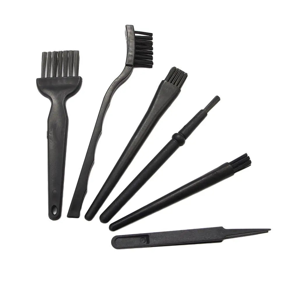 6-in-1 Electronics Cleaning Kit - Portable Anti-Static Keyboard Brush & Temperature Resistant Handle for Phone & Laptop