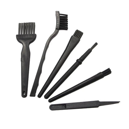 6-in-1 Electronics Cleaning Kit - Portable Anti-Static Keyboard Brush & Temperature Resistant Handle for Phone & Laptop