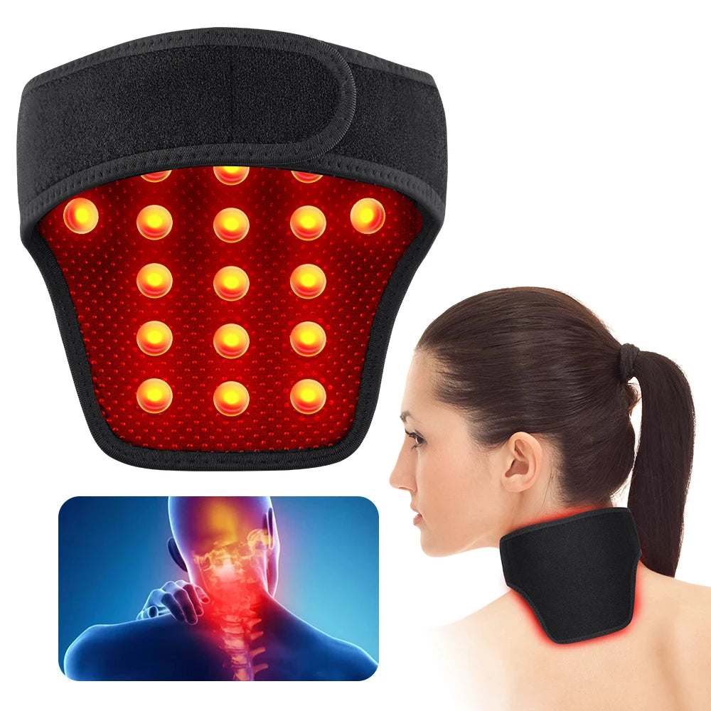 Heating Neck Brace with Tourmaline Stones — Cervical Support, Hot Compress, Magnetic Therapy, Fatigue Relief & Neck Warmer