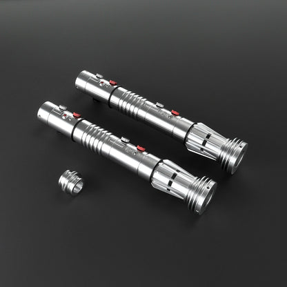 Darth Maul Double-Edged Neopixel Lightsaber – Xenopixel Jedi Laser Sword for Heavy Dueling & Cosplay
