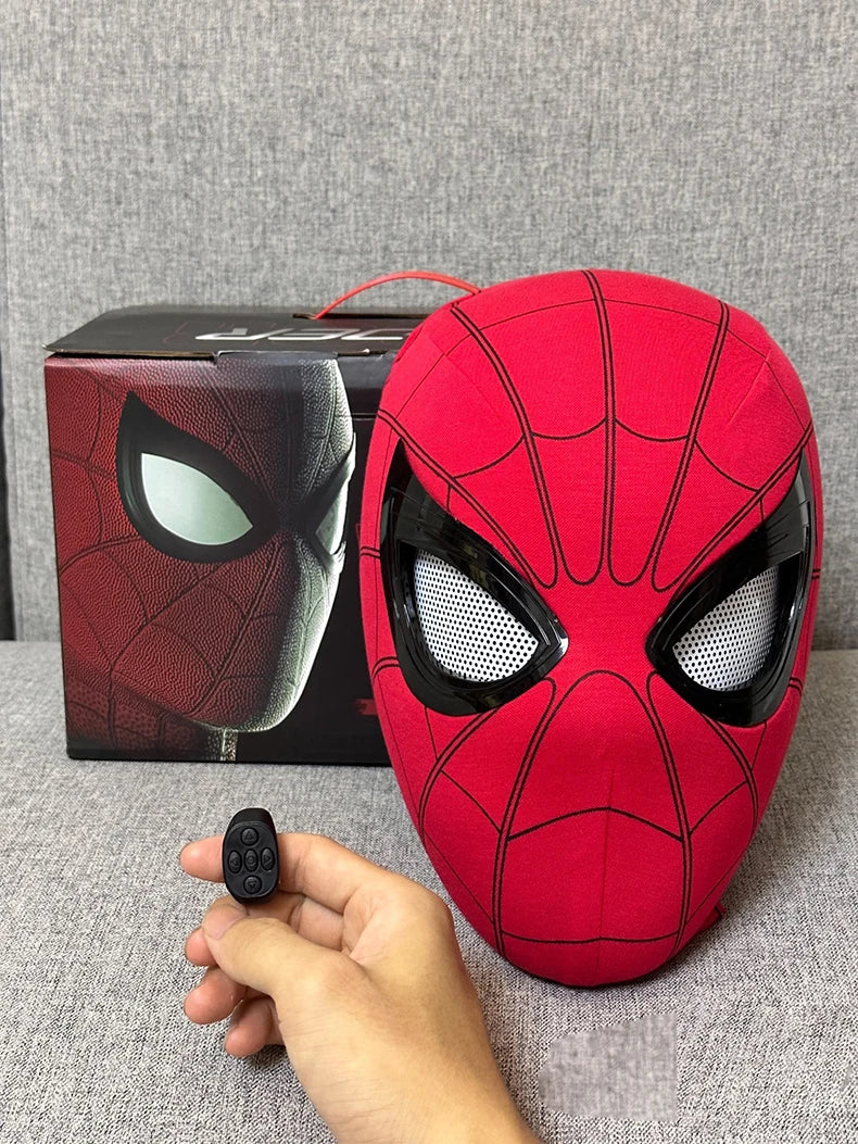 Spider-Man: No Way Home Luxury Helmet with Rechargeable Remote - Movable Eyes Cosplay Mask Decoration Gift Toy