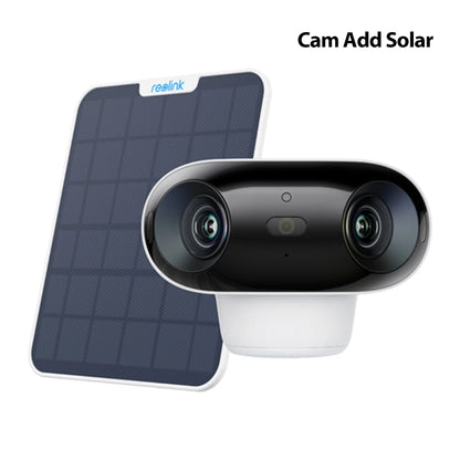 Reolink 4K Solar & Battery Powered Wireless Security Camera – 180° ColorX Night Vision, Outdoor WiFi Camera, AI Home Hub Compatible