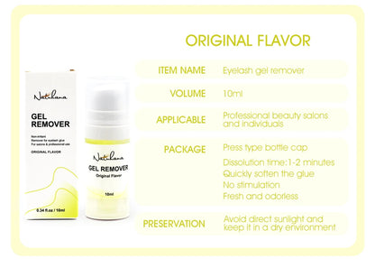 NATUHANA Eyelash Extension Jelly Remover – Fast, Safe, Non-Irritating Gel Glue Remover for Makeup