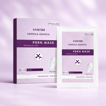PDRN Salmon DNA Facial Serum - Skin Booster Ampoule & Beauty Salon Care Kit for Glowing Skin