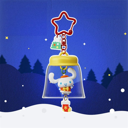 Sanrio HOLLY BOX Cartoon Light-Up Bell Ornament - Christmas Tree Decoration and Cute Bag Pendant