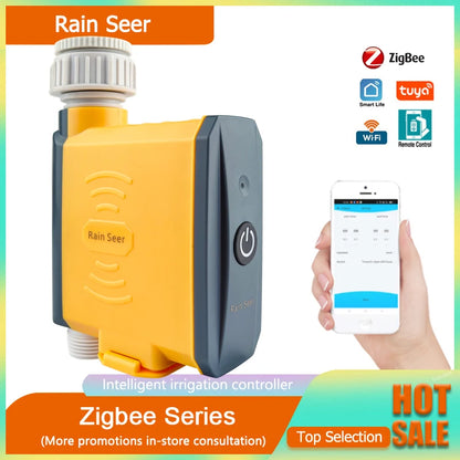 Rain Seer Tuya Zigbee Garden Watering Timer – WiFi Irrigation System with Mobile Remote Control