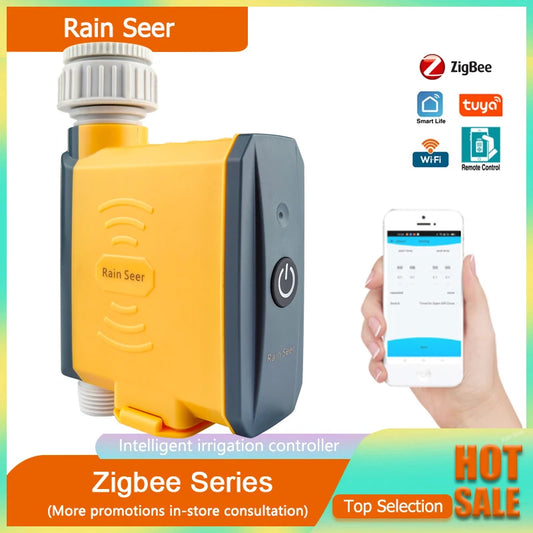 Rain Seer Tuya Zigbee Garden Watering Timer – WiFi Irrigation System with Mobile Remote Control
