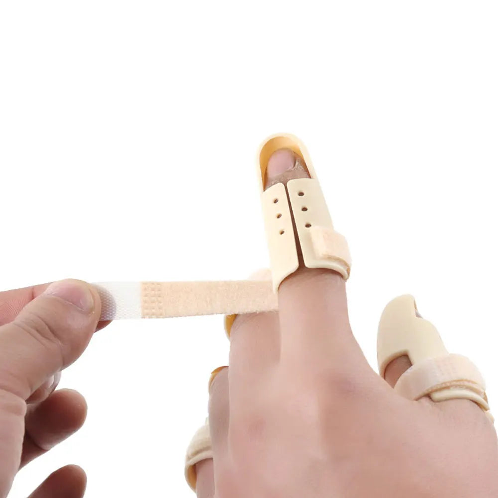 Tcare Adjustable Finger Splint Brace — Finger Support Protector for Arthritis, Joint Injury & Pain Relief