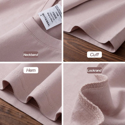 Men's & Women's 190gsm Combed Cotton T-Shirt - Solid Color Custom Team & Casual Summer Tee