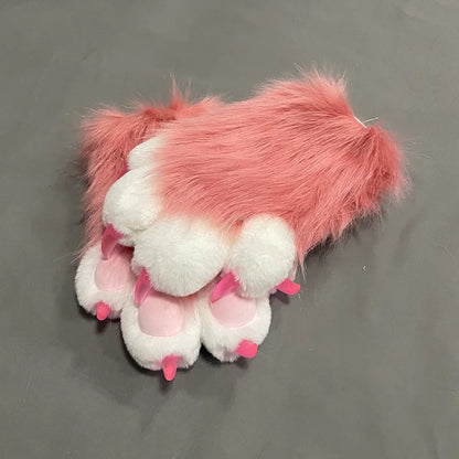 Custom Furry PAWS Long Gloves – Cartoon Kigurumi Fursuit Cosplay Costume Accessory Pair