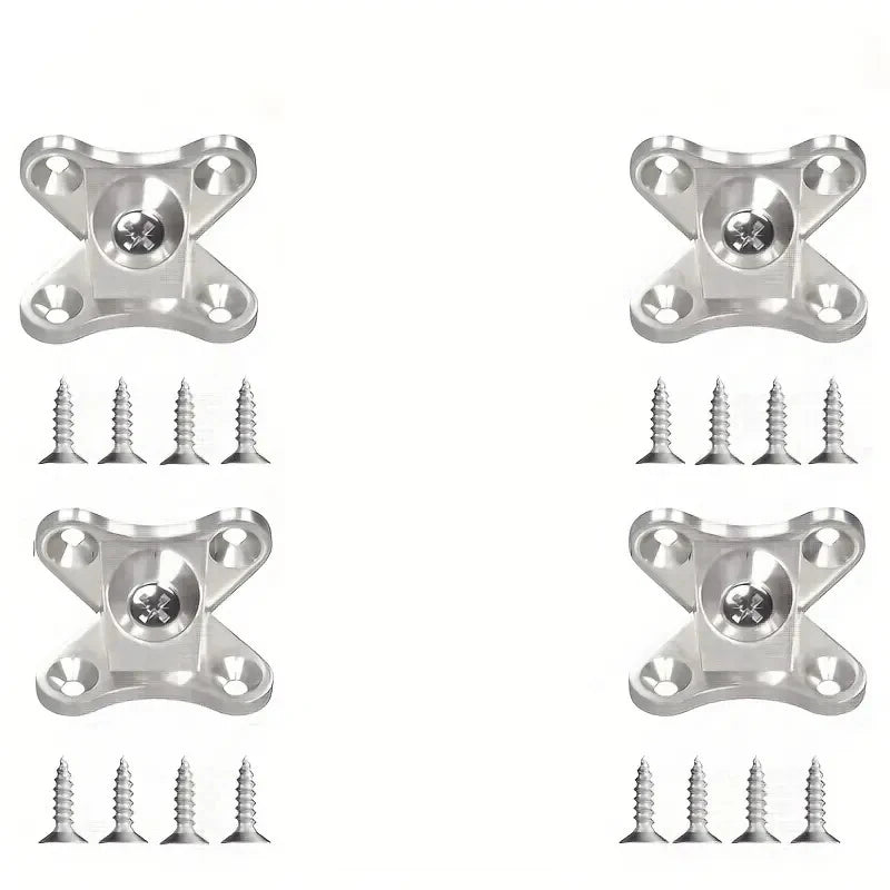 Zinc Alloy Butterfly Corner Brackets - Removable Plank Connectors with Screws