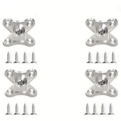 Zinc Alloy Butterfly Corner Brackets - Removable Plank Connectors with Screws