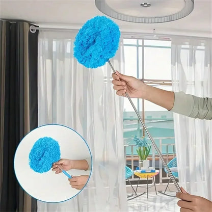 Extendable Microfiber Ceiling Fan Duster – Long Handle Dust Locking Reusable Cleaning Brush