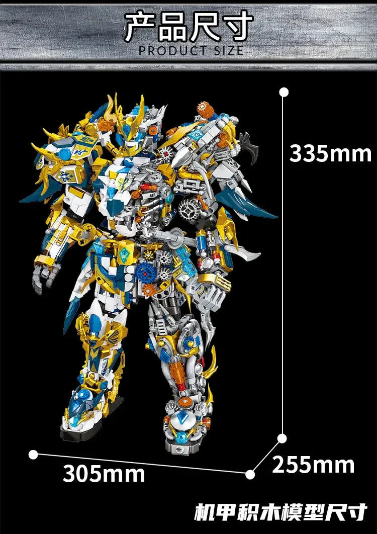 Mech WUKONG Monkey King Building Block Toy Set – ZHAOYUN Robot Hero DIY Bricks for Kids & Boys Gifts