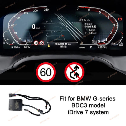 BMW Speed Limit Info Module — SLI Emulator Dashboard Display for F/G Series with NBT CIC ID7
