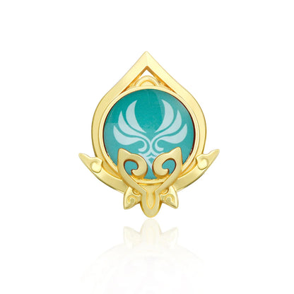 Genshin Impact Sumeru Vision Pins - Anime Character Element Badge Lapel Brooch Collectible Accessories