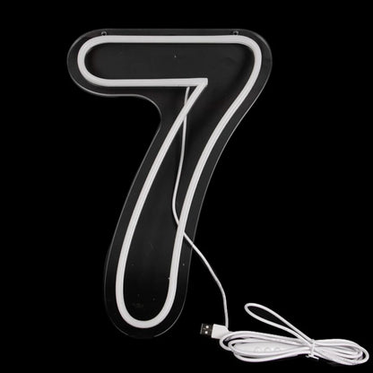 Numbers Neon Sign 0–9 – Acrylic LED Birthday, Wedding & Business Wall Decor with Switch