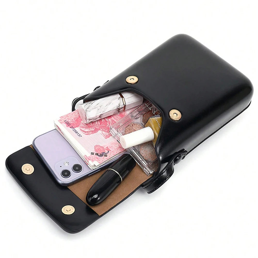 New Fashion PU Leather Handbags: Luxury Shoulder Crossbody Bags for Women - Large Capacity with Small Flap Phone Purse, Stylish & Practical
