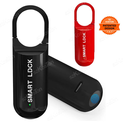 Mini Smart Fingerprint Padlock – Biometric Keyless Rechargeable Electronic Lock for Gym, School & Locker Security, Portable Thumbprint Safety Lock