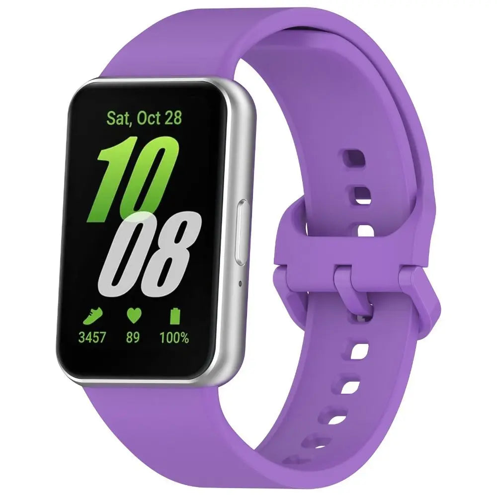 Silicone Sport Strap for Samsung Galaxy Fit 3 - Replacement Fitness Watchband Bracelet Accessory