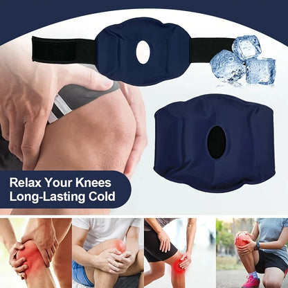 Nylon Gel Knee Ice Pack – Reusable Hot & Cold Compress for Knee Pain Relief, Relaxation & Foot Care