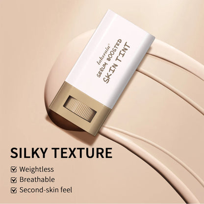 Stick Foundation Balm – Serum-Infused Skin Tint, High-Coverage & Smoothing, Travel-Friendly Bronzer