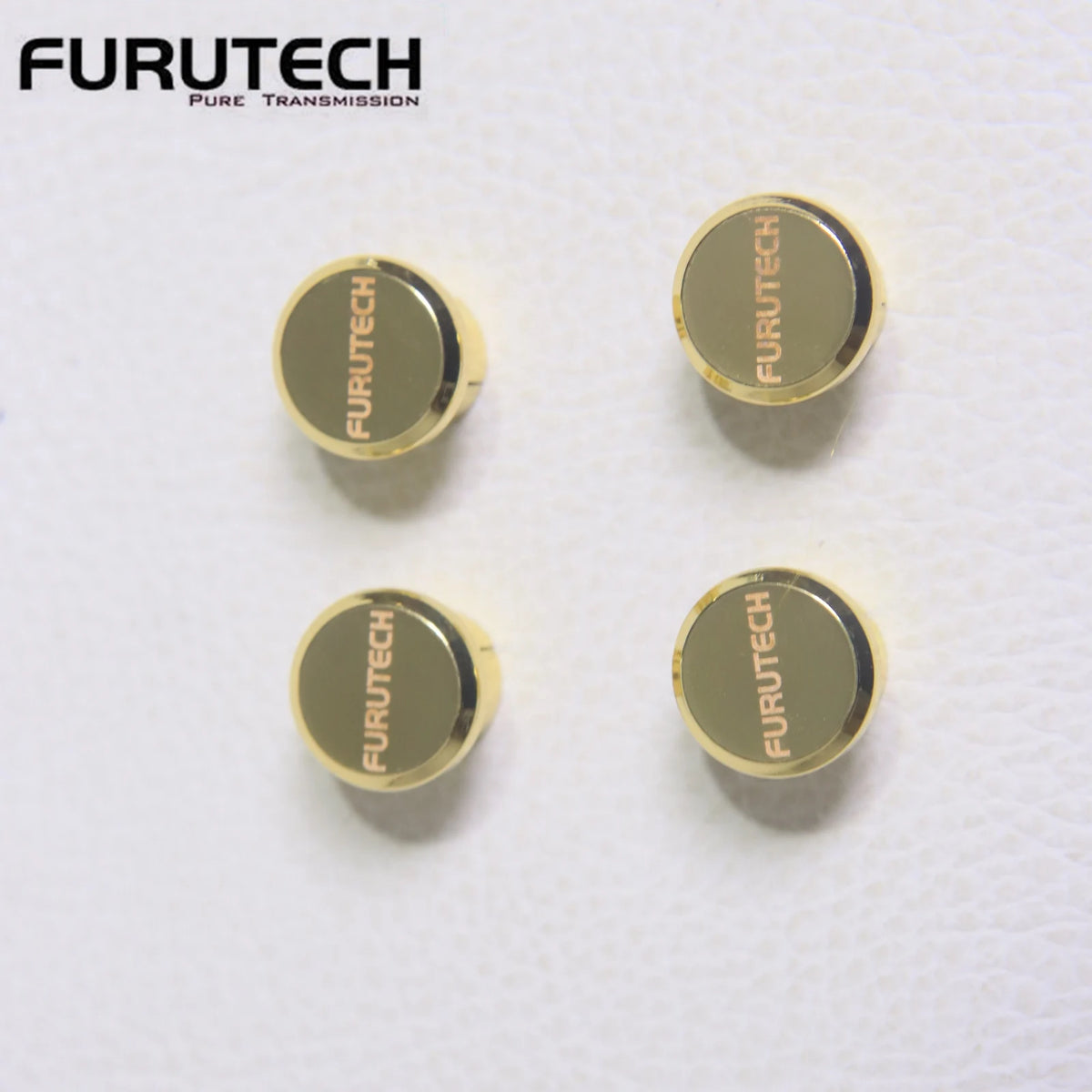 FURUTECH Gold-Plated RCA Protector Caps - Hi-End Copper Dust Covers, Noise-Shielding Plug Caps for Audio Connectors, 8–50 Pieces