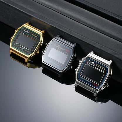 F-91W Stainless Steel Watch Case Mod Kit - Metal Shell Upgrade for Casio F91W, A158W, A159W & 593 Watches