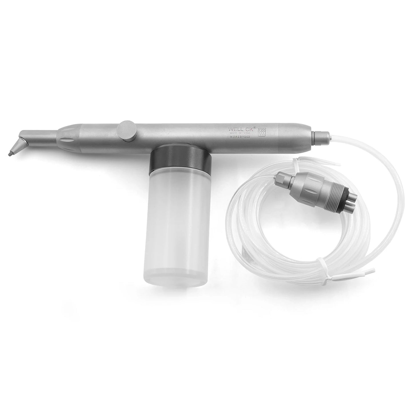 WELL CK Dental Aluminum Oxide Micro Blaster – Air Abrasion Sandblasting Microetcher Gun for Dentistry Polishing & Surface Treatment Tools