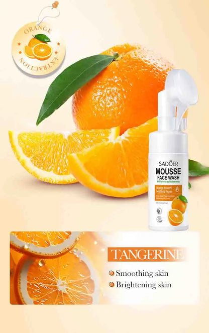 SAODER Fruits Facial Cleanser – Moisturizing & Hydrating Face Wash Foam with Massage for Skincare