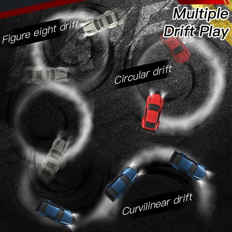 4WD 1:64 Mini RC Drift Car — 2.4GHz Palm Racing Remote Control Toy for Kids & Collectors