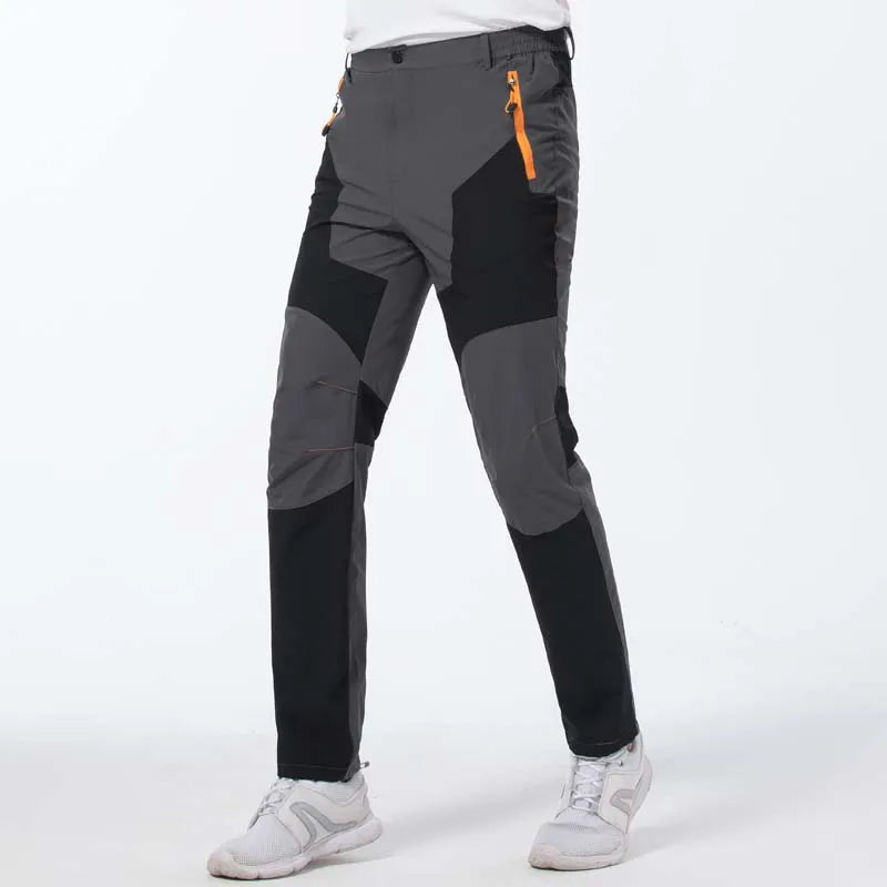 Men’s Elastic Hiking Pants – Quick-Dry, Windproof, Waterproof, Breathable Outdoor Trekking & Climbing Pants