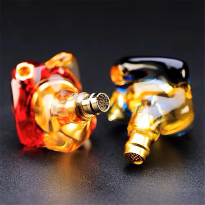 FENGRU QZX-A1 Custom Resin In-Ear Earphones - HiFi Sport Headphones with MMCX Interface, Cable Not Included