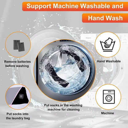 Rechargeable Heated Socks with Battery Box – Thermal Anti-Cold Winter Socks for Men & Women, Outdoor Camping, Ski & Sports Comfort Socks