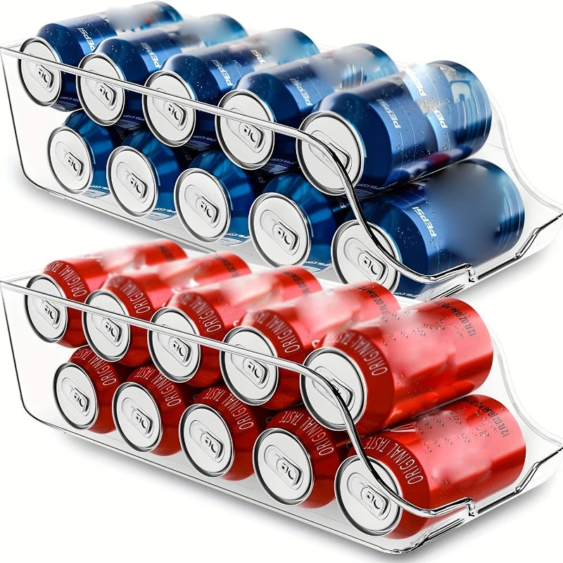 Kitchen Storage Cans | Soda Can Dispensers and Organizers for Refrigerator and Freezer | Essential Kitchen Accessories