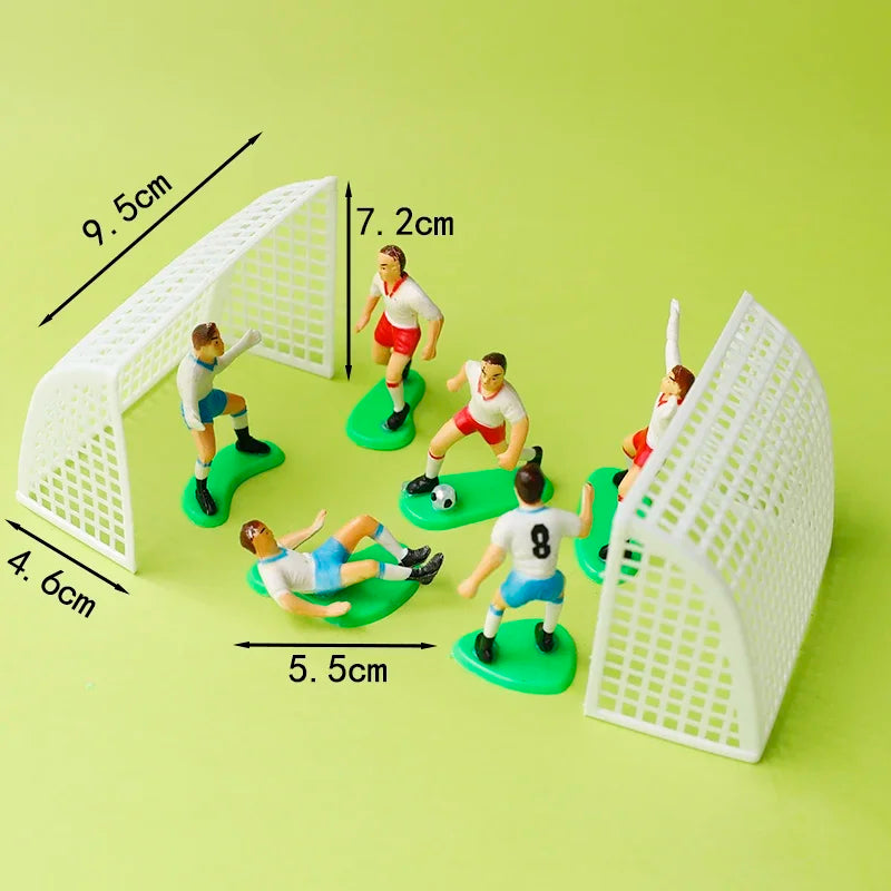 Soccer Cake Topper (Boy) – Football Party Decorations & Happy Birthday Cake Picks for Kids