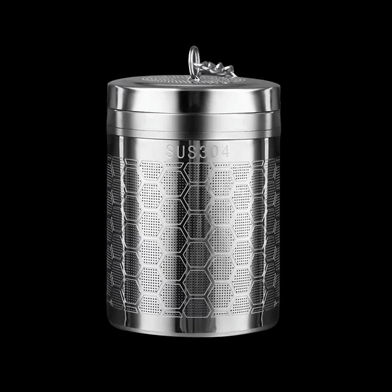 Stainless Steel Tea Infuser — Extra Fine Mesh Strainer with Extended Chain Hook for Loose Tea