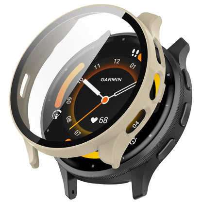 2-in-1 Tempered Glass Screen Protector + Hard Case for Garmin Venu 3/3S – Full Coverage Bumper Shell Accessory
