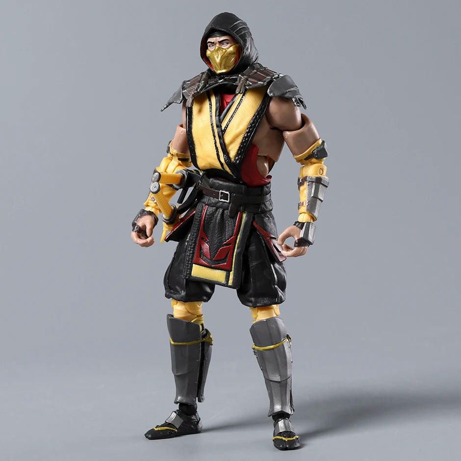 Scorpion & Sub-Zero Mortal Kombat 7" Action Figures – Exclusive Series 1 Movie Collectible Toy Dolls