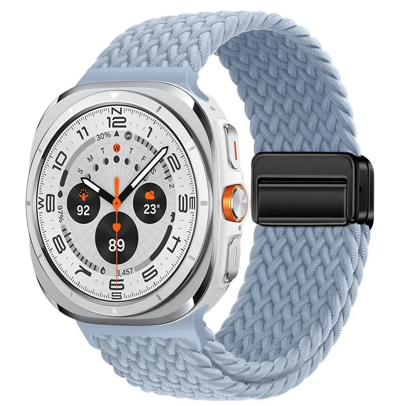Magnetic Nylon Strap for Samsung Galaxy Watch Ultra 47mm – Adjustable Loop Bracelet Band Accessory