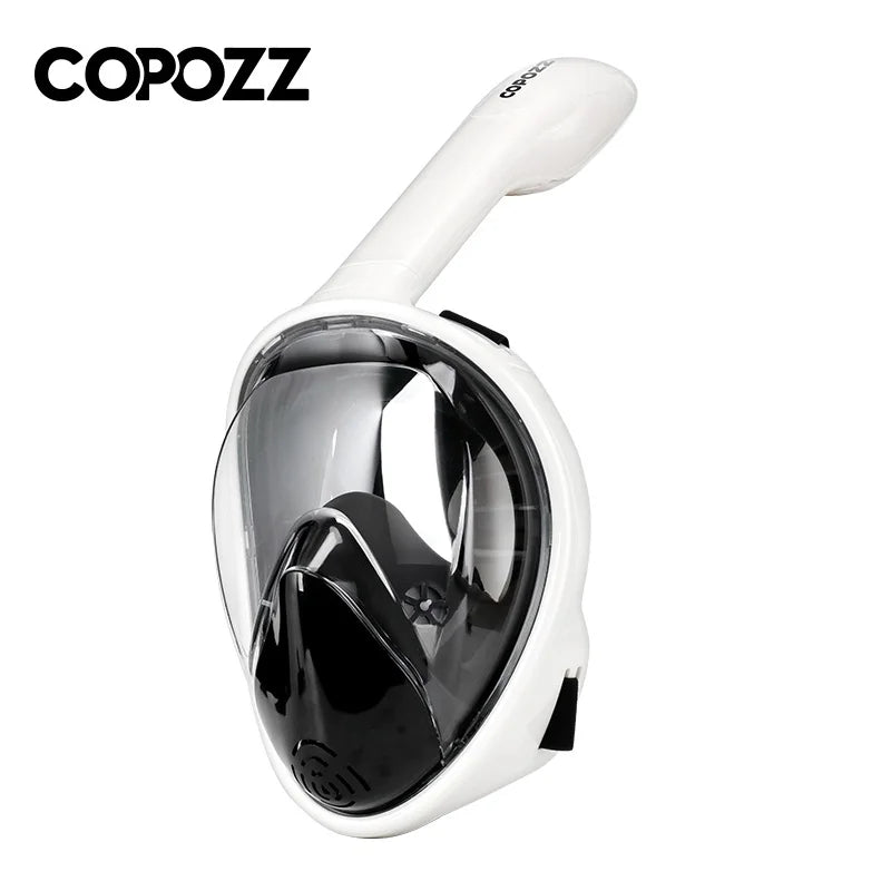 COPOZZ Full Face Diving Mask - Anti-Fog Snorkeling Mask with GoPro Camera Mount for Adults